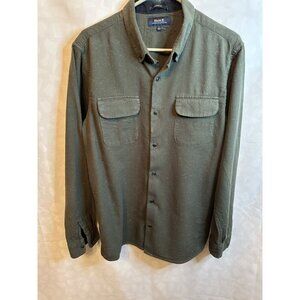 Roak Mens Green Longsleeve Button Up Size L